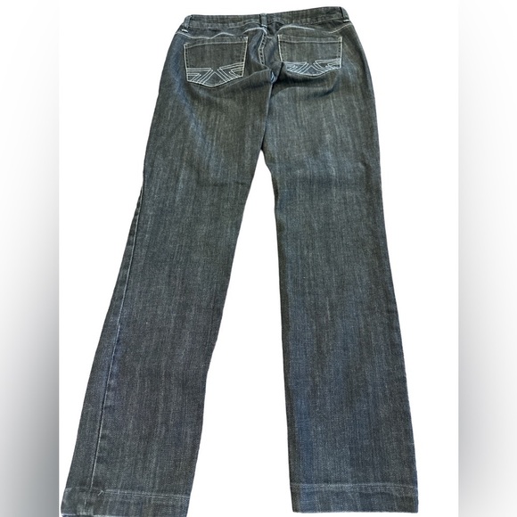 American Eagle Live Your Life Jeans Excellent Black-Gray Color 8 Extra Long - Picture 2 of 5